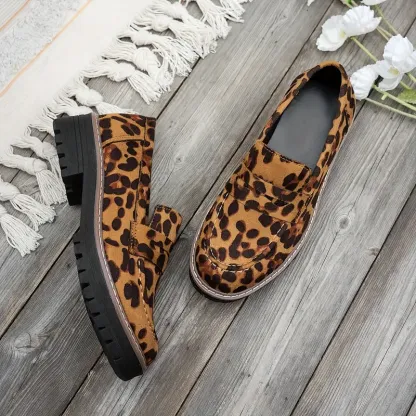 Women Comfort Platform Chunky Slip On Shoes