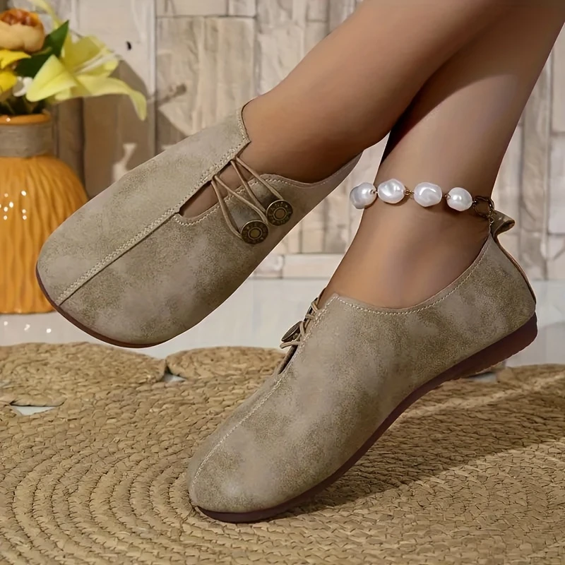 Lightweight Women's Soft Sole Round Toe Flats