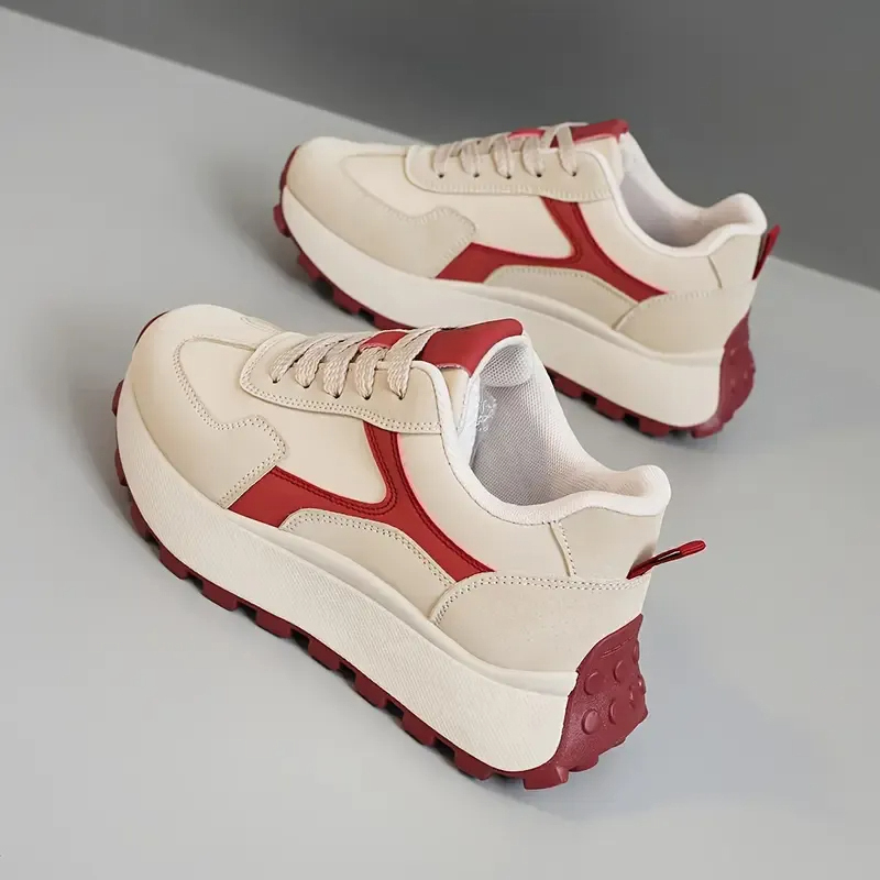 Women's Casual Breathable Orthopedic High-Heeled Walking Shoes