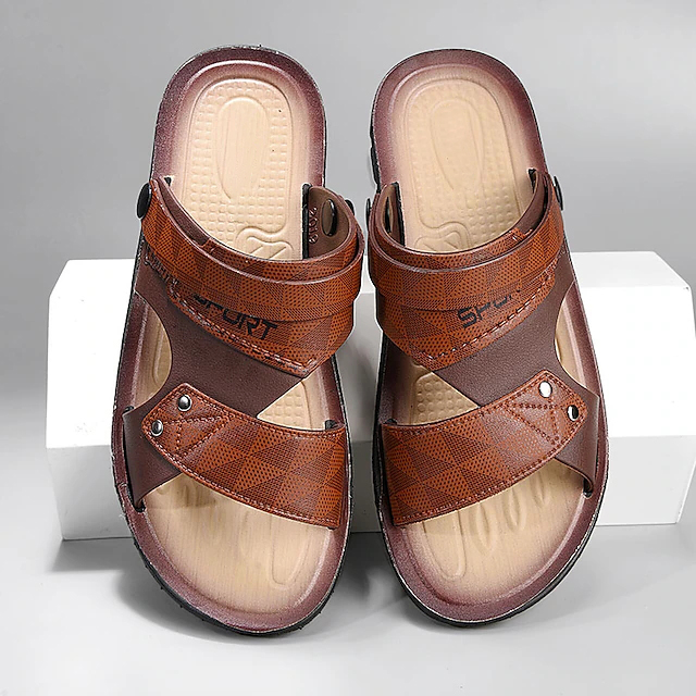 Men'S Outdoor Soft-Bottom Anti-Slip Wear-Resistant Beach Open-Toe Sandals