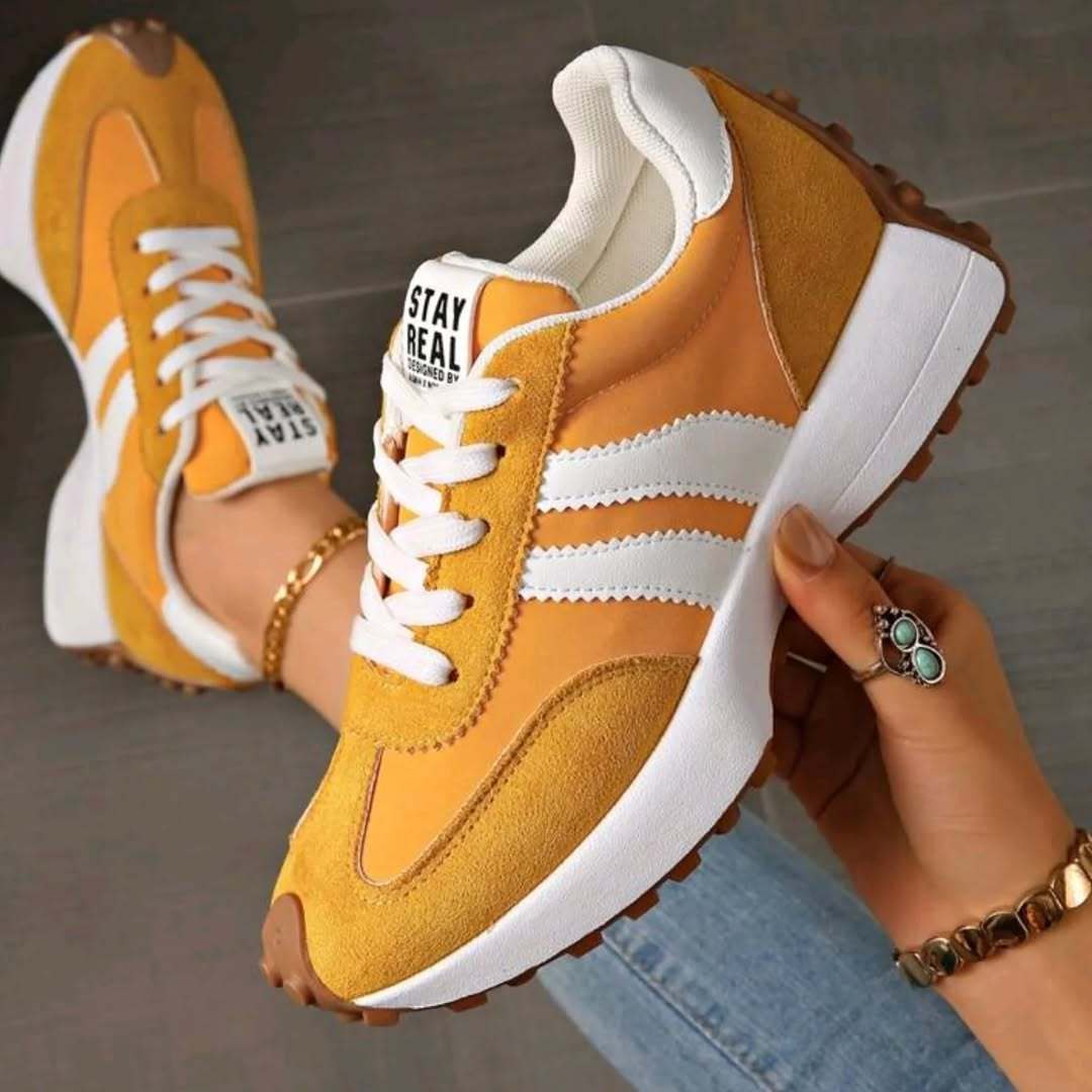 Women's Lace Up Platform Walking Sneaker