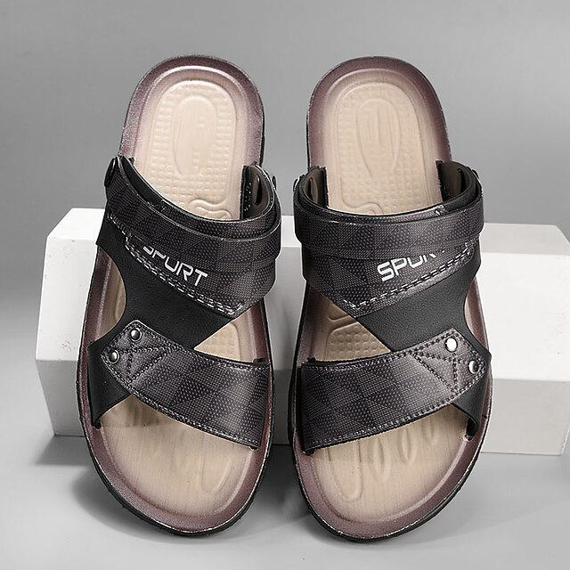 Men'S Outdoor Soft-Bottom Anti-Slip Wear-Resistant Beach Open-Toe Sandals