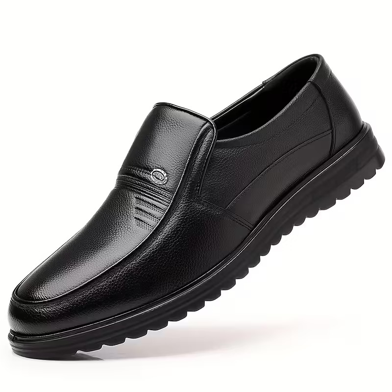 Men's Business Slip-On Non-Slip Leather Shoes