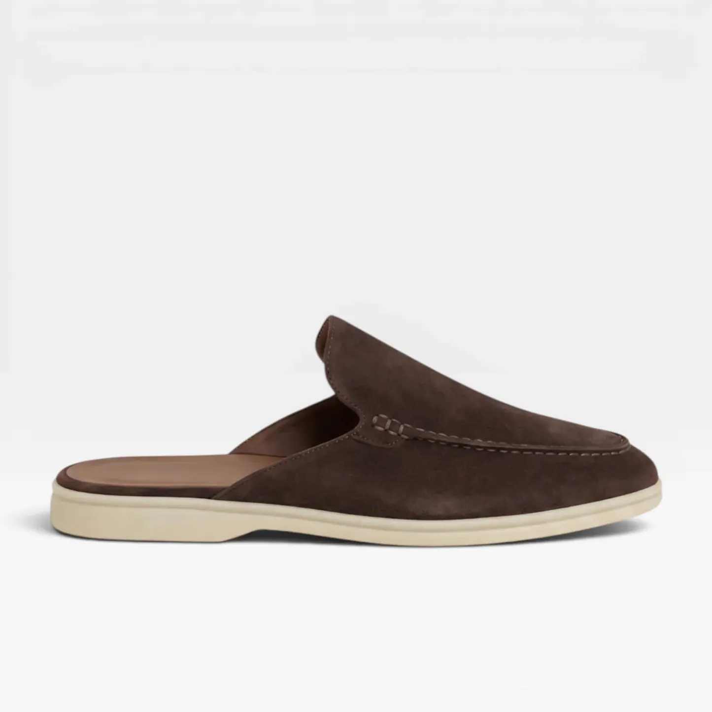 Men's Suede Mules – Backless Slip On Loafers Smart Casual Slides