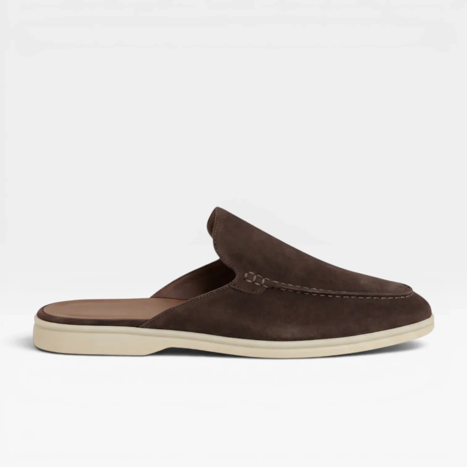 Men's Suede Mules – Backless Slip On Loafers Smart Casual Slides