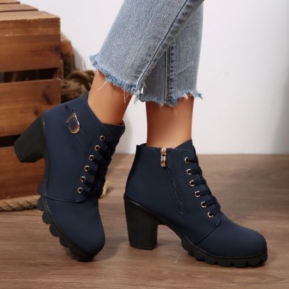Women’s Chunky High Heel Ankle Booties