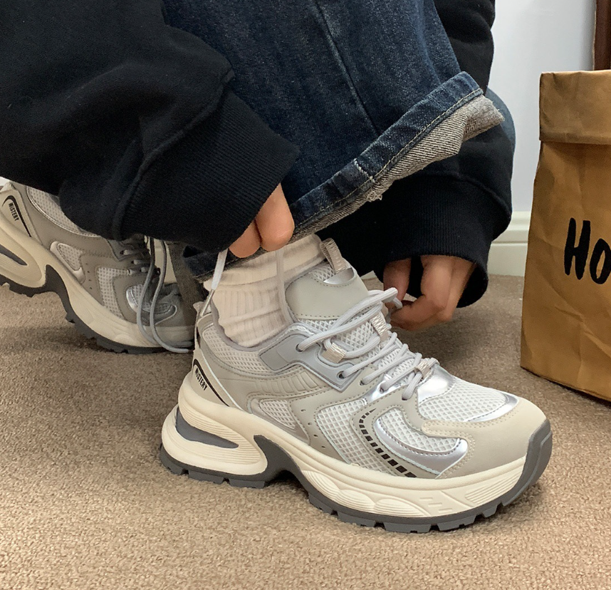 Thick Shoes Casual Sporty Breathable Height Increasing Sneakers