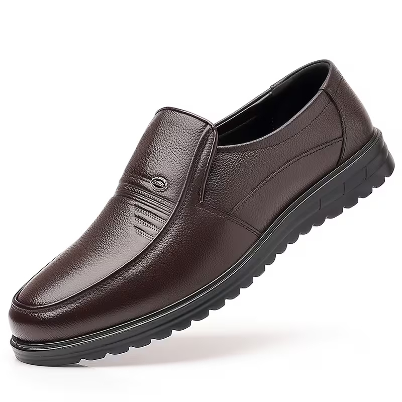 Men's Business Slip-On Non-Slip Leather Shoes
