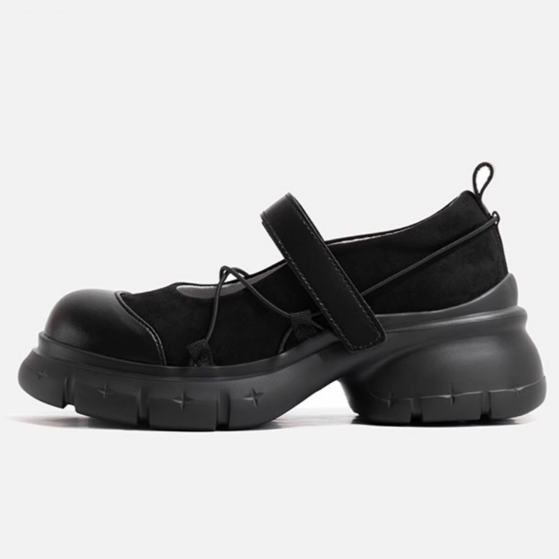 Adjustable Thick Platform Heel Mary Jane