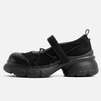 Adjustable Thick Platform Heel Mary Jane