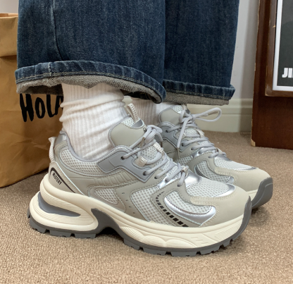 Thick Shoes Casual Sporty Breathable Height Increasing Sneakers