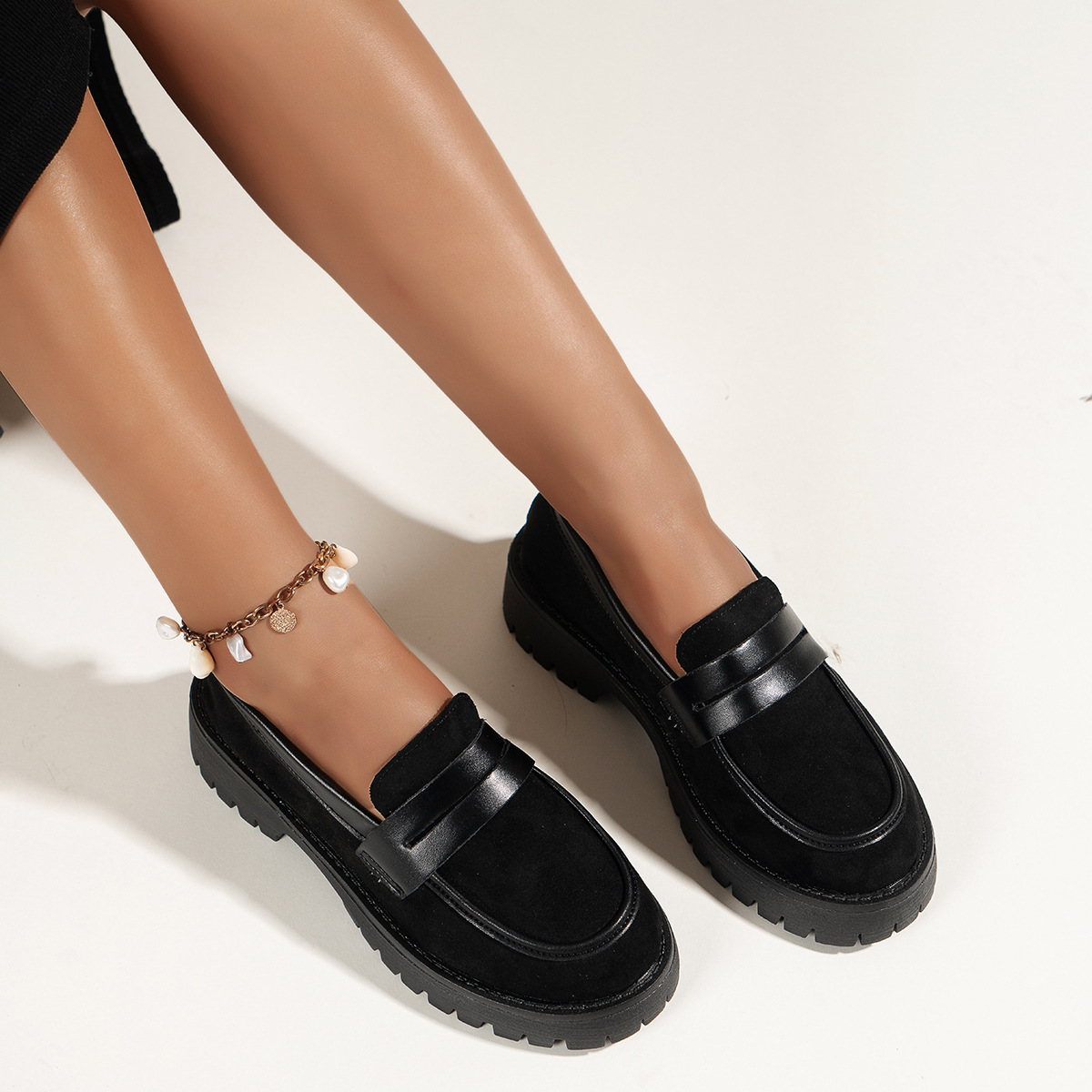 Women Comfort Platform Chunky Slip On Shoes