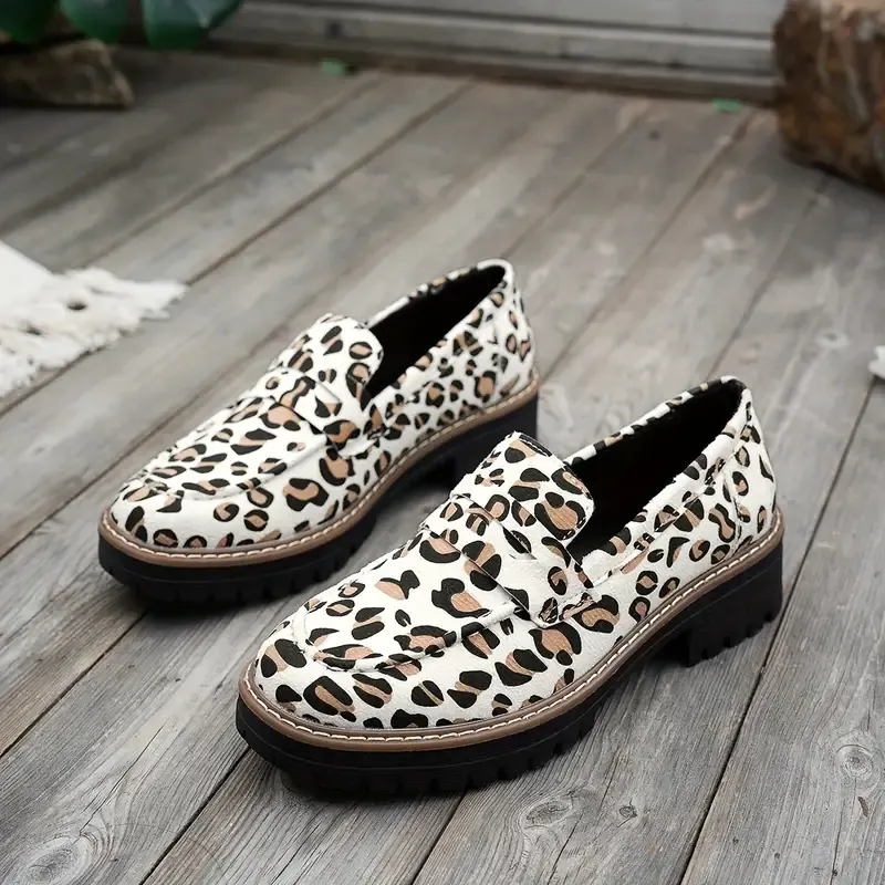 Women Comfort Platform Chunky Slip On Shoes