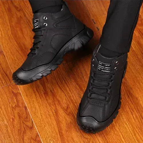 Men's Brown Leather Casual Ankle Boots