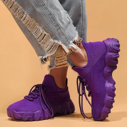 Breathable Fly-Knit Socks Women's Sports Shoes