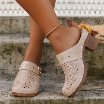 Womem’s Breathable Block Heel Sandals