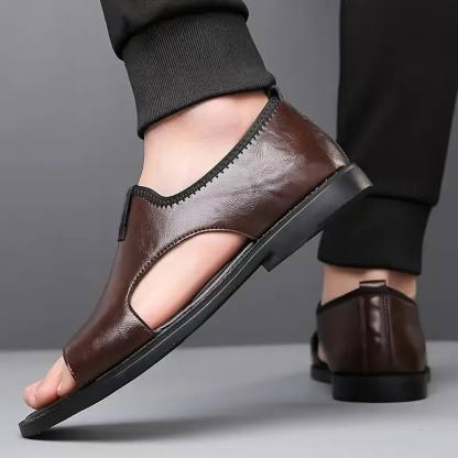 Men's Vintage Open Toe Breathable Slippers