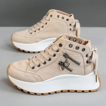Women's All-Day Comfort Arch Support Cushioned Platform Wedge Heel High Sneakers