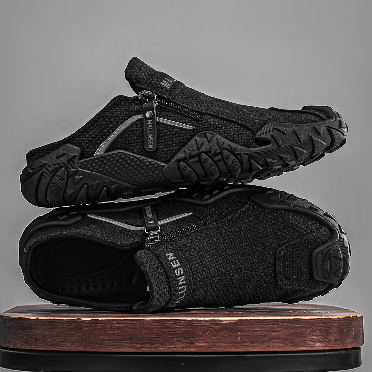 Men'S Lightweight Linen Mule Slippers