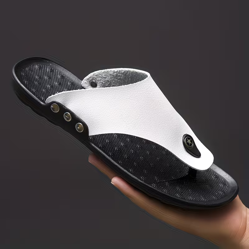 Men's Non-Slip Slip Leather Sandals