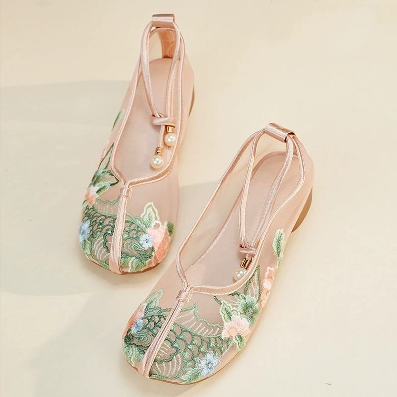 Hand Embroidered Breathable Sandals