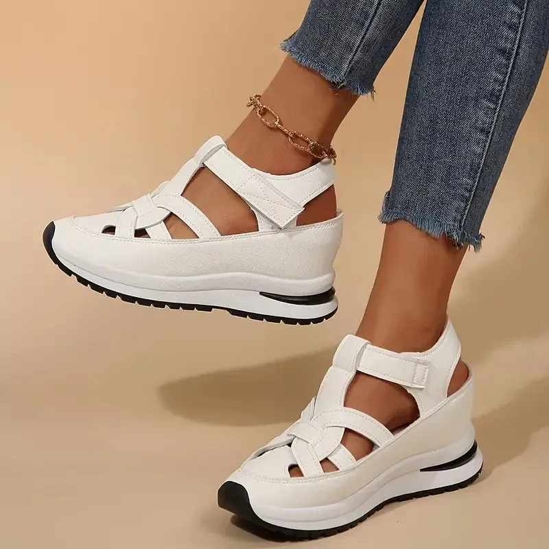Women's Leather Orthopedic Wedge Heels