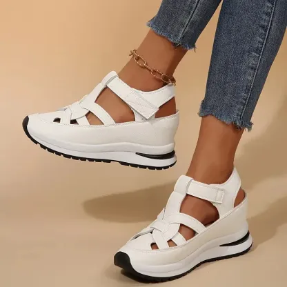 Women's Leather Orthopedic Wedge Heels