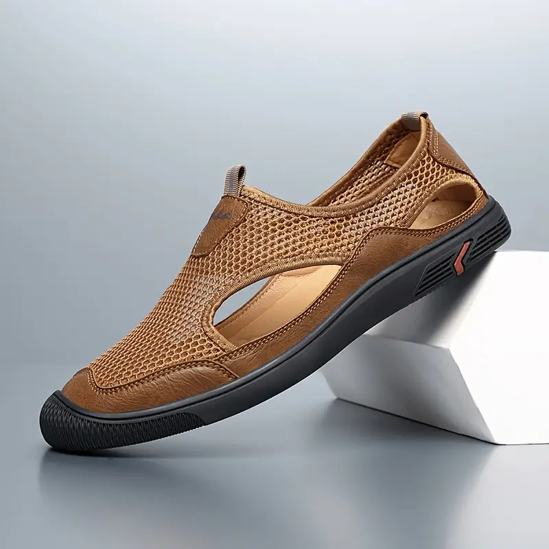 Men's Breathable Mesh Slip-On Hiking Shoes