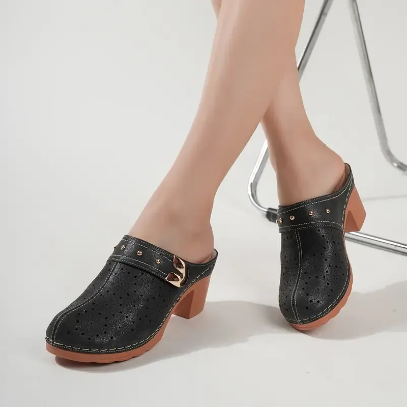 Womem’s Breathable Block Heel Sandals
