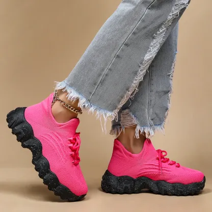 Breathable Fly-Knit Socks Women's Sports Shoes