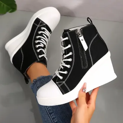 Women's All-Day Comfort Arch Support Cushioned Platform Wedge Heel High