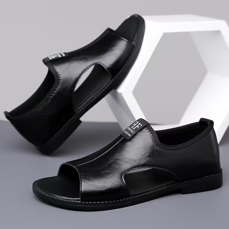 Men's Vintage Open Toe Breathable Slippers