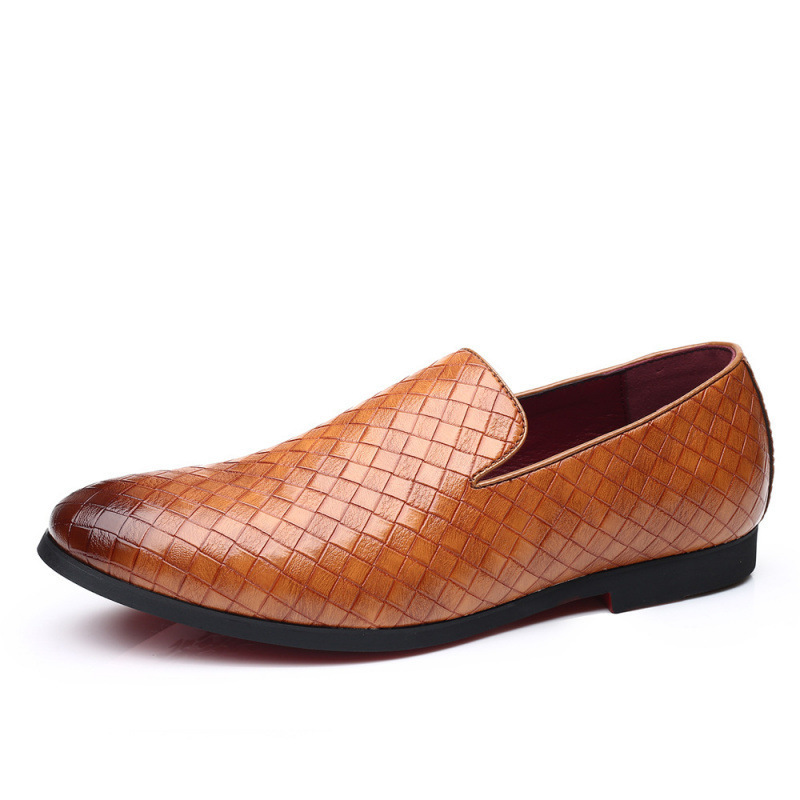 Braided Shoes Breathable Business Casual Handmade Loafers