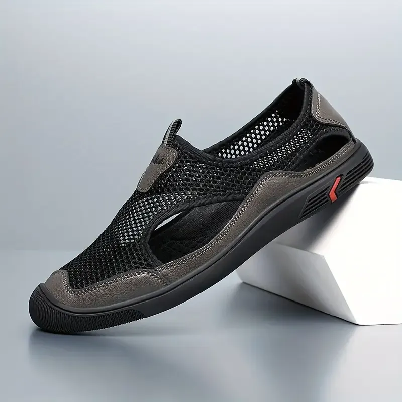 Men's Breathable Mesh Slip-On Hiking Shoes