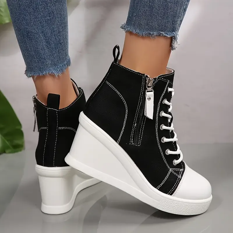 Women's All-Day Comfort Arch Support Cushioned Platform Wedge Heel High