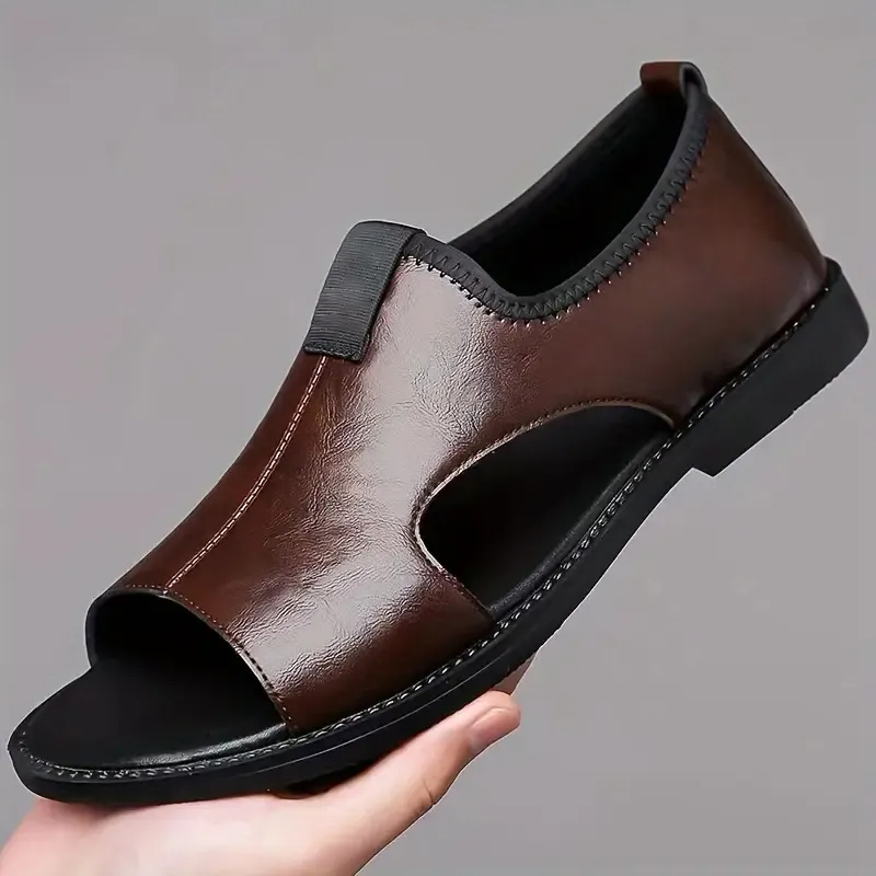 Men's Vintage Open Toe Breathable Slippers