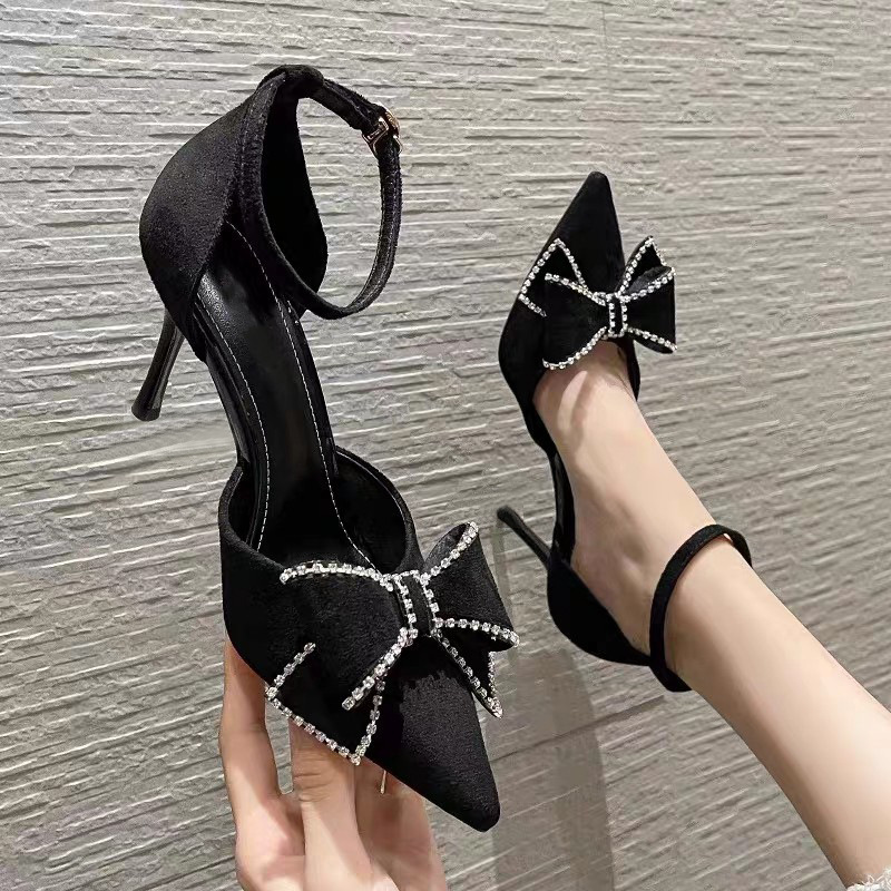 Women's Elegant Bowknot Design High Heel Shoes