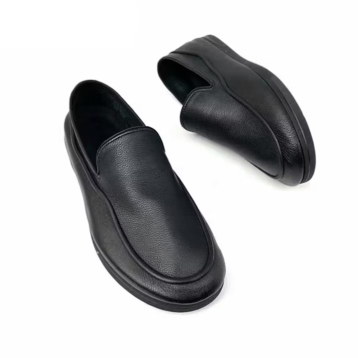 Casual Fashion Soft Sole Flat Heel Leather Shoes|Soft Loafer