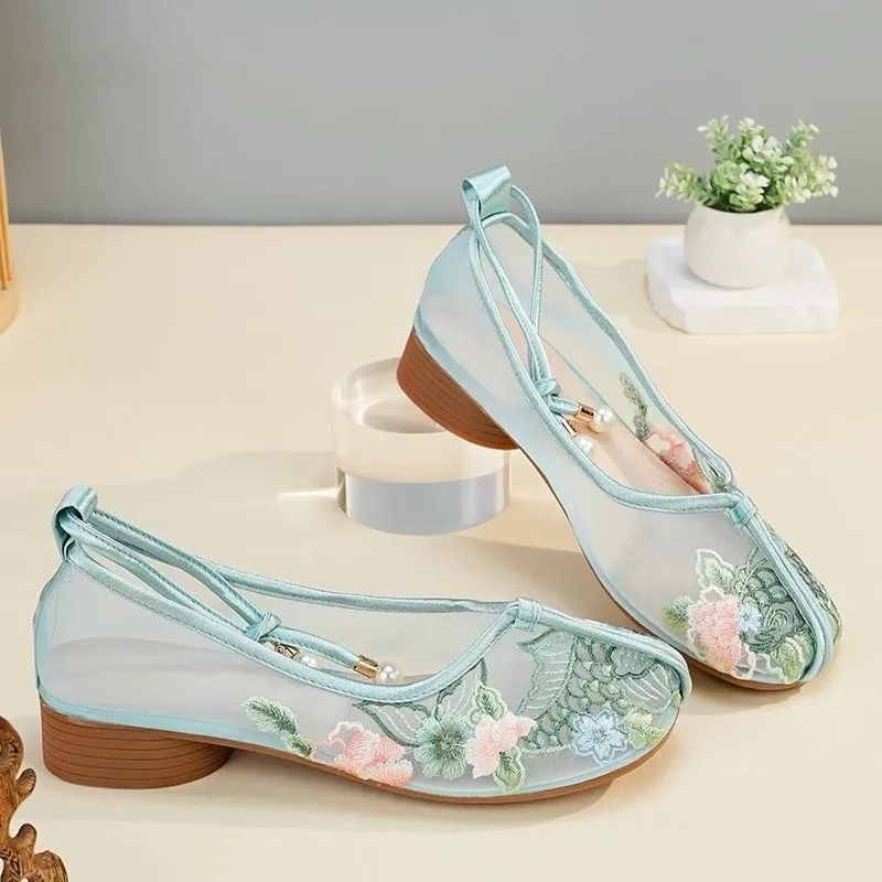 Hand Embroidered Breathable Sandals