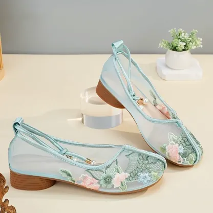 Hand Embroidered Breathable Sandals