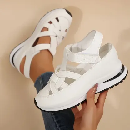 Women's Leather Orthopedic Wedge Sandals