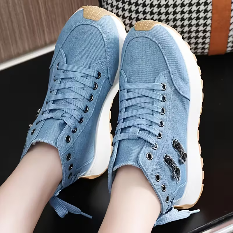 Women's All-Day Comfort Arch Support Cushioned Platform Wedge Heel High Sneakers