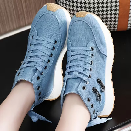 Women's All-Day Comfort Arch Support Cushioned Platform Wedge Heel High Sneakers