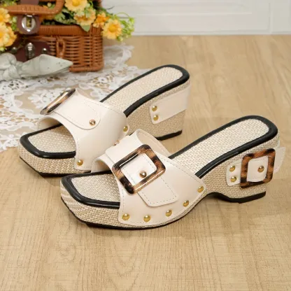 Comfortable Thick Heel Summer Shoes