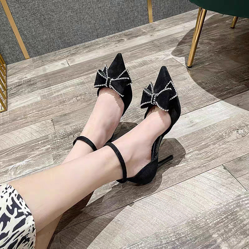 Women's Elegant Bowknot Design High Heel Shoes