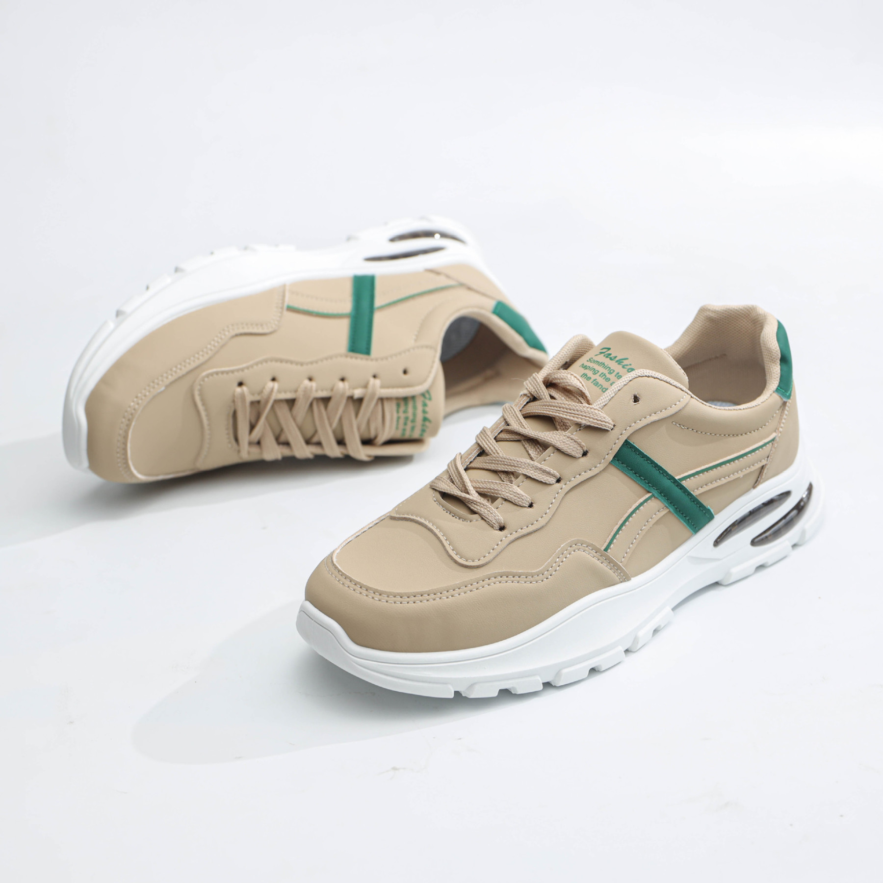 Men’s AIR Bubble Trainers, Lightweight Breathable Casual Sneakers Gym Sports Shoes, Lace Up Comfortable Durable Running Trainers