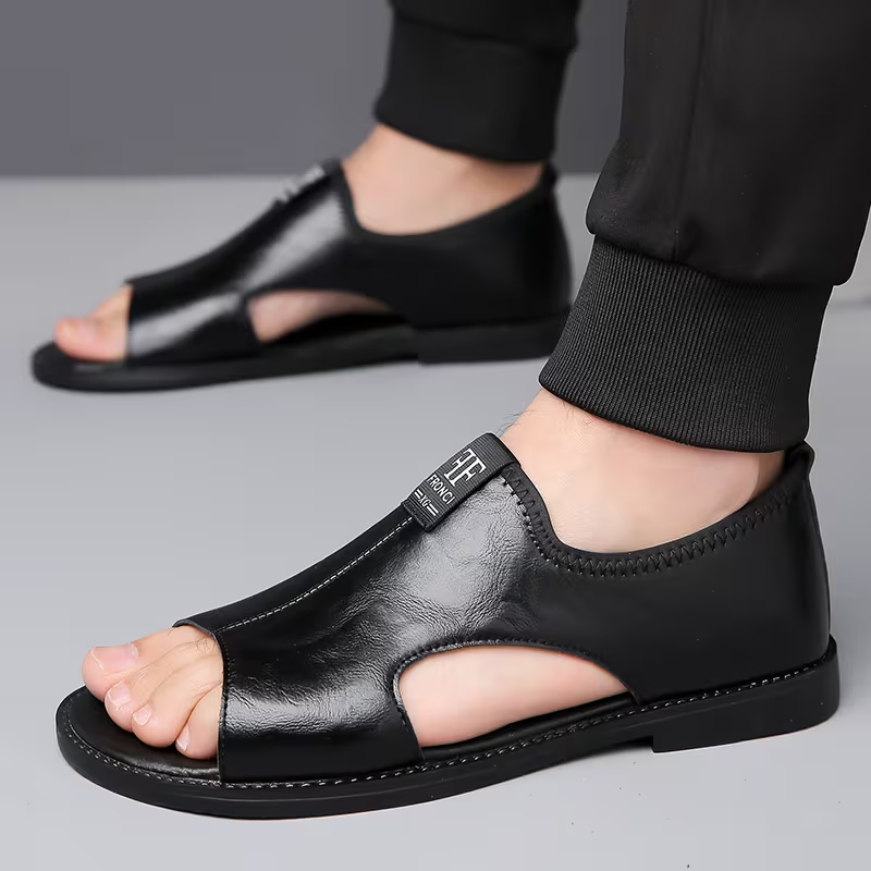 Men's Vintage Open Toe Breathable Slippers