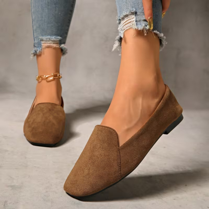 Women'S Soft Sole Fabric Upper Toe Flat