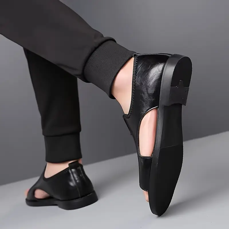 Men's Vintage Open Toe Breathable Slippers