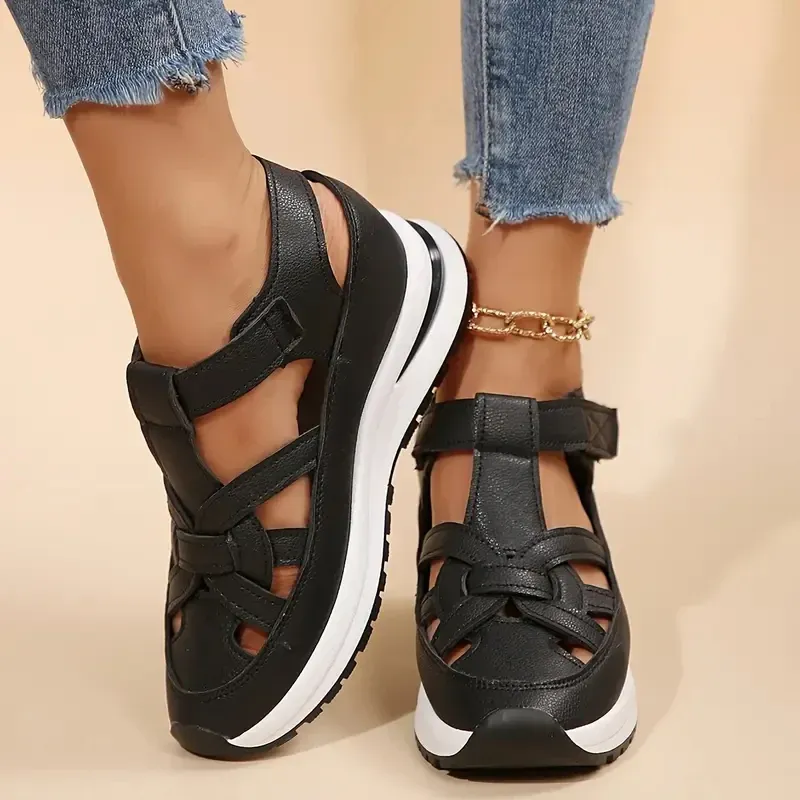 Women's Leather Orthopedic Wedge Heels